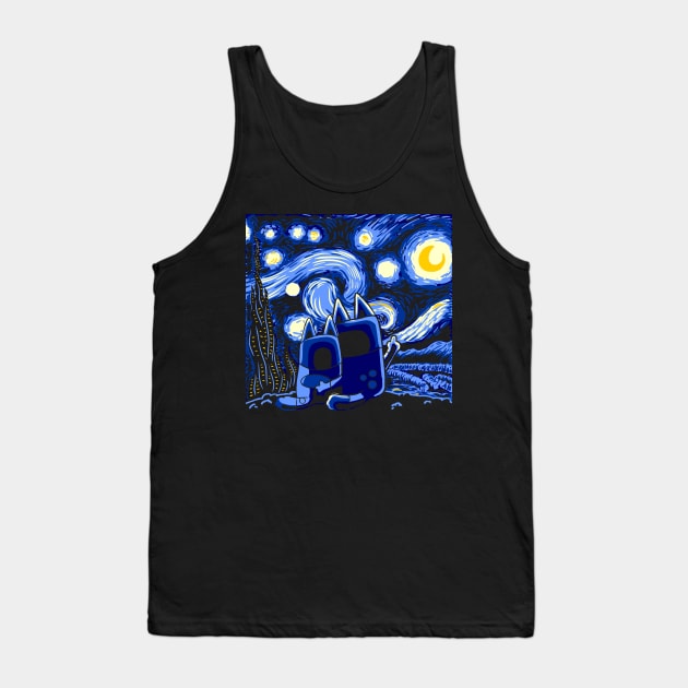 Bluey Bluey Night Tank Top by mohymochi